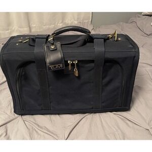 Vtg Tumi Navy Blue Ballistic Nylon Wheeled Luggage Suitcase 21x14x8, Wheel Kit